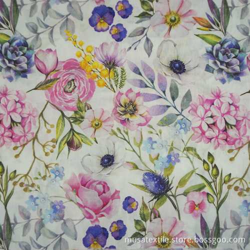Woven Digital Printing Poplin Fabric 100% Cotton